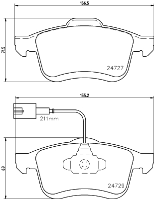MINTEX MDB3786 Σετ τακάκια, δισκόφρενα for CHRYSLER FIAT LANCIA OPEL RAM VAUXHALL