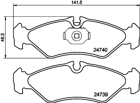 MINTEX MDB3016 Σετ τακάκια, δισκόφρενα for DODGE FREIGHTLINER MERCEDES-BENZ VW