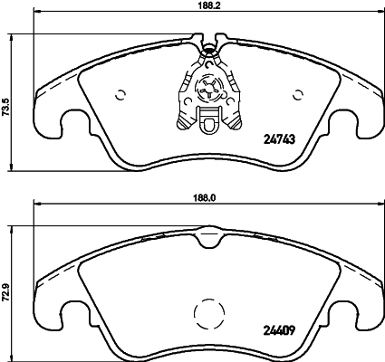 MINTEX MDB2934 Σετ τακάκια, δισκόφρενα for AUDI AUDI (FAW)