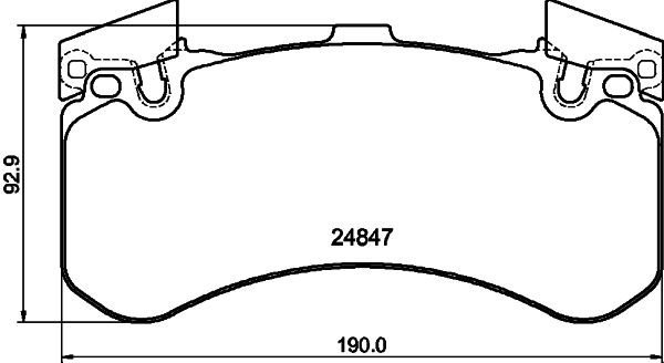 MINTEX MDB3187 Σετ τακάκια, δισκόφρενα for AUDI BENTLEY