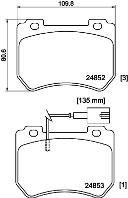 MINTEX MDB3037 Σετ τακάκια, δισκόφρενα for ALFA ROMEO