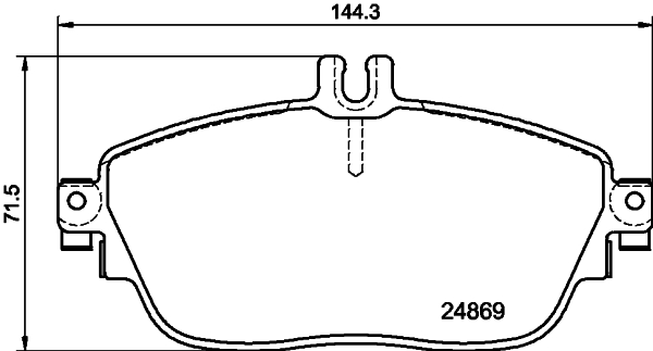 MINTEX MDB3242 Σετ τακάκια, δισκόφρενα for INFINITI MERCEDES-BENZ