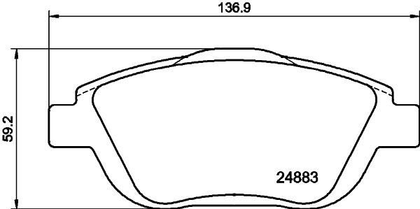 MINTEX MDB3025 Σετ τακάκια, δισκόφρενα for CITROËN DS JEEP OPEL PEUGEOT PEUGEOT (DF-PSA) VAUXHALL
