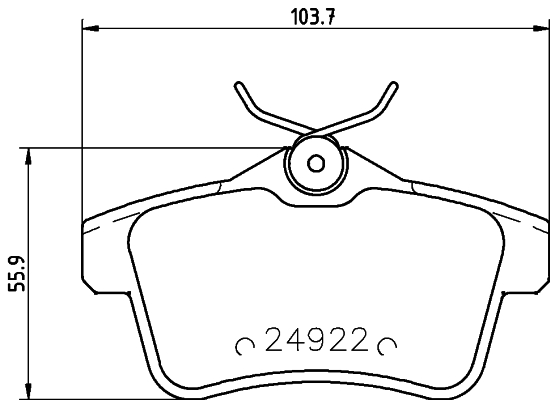 MINTEX MDB3023 Σετ τακάκια, δισκόφρενα for CITROËN DS DS (CAPSA) PEUGEOT