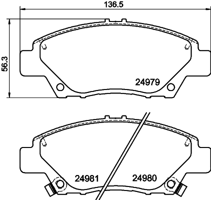 MINTEX MDB3063 Σετ τακάκια, δισκόφρενα for HONDA