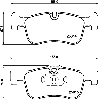 MINTEX MDB3254 Σετ τακάκια, δισκόφρενα for BMW