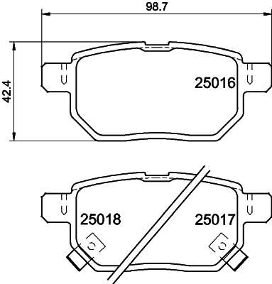 MINTEX MDB3062 Σετ τακάκια, δισκόφρενα for ASTON MARTIN DAIHATSU GREAT WALL HAVAL JAC LEXUS LIFAN PONTIAC SCION SUBARU TOYOTA TO