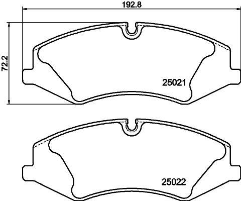 MINTEX MDB3073 Σετ τακάκια, δισκόφρενα for LAND ROVER