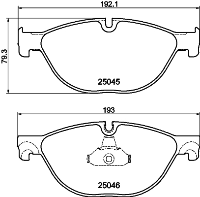 MINTEX MDB3090 Σετ τακάκια, δισκόφρενα for ALPINA BMW