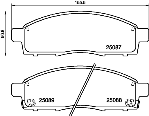 MINTEX MDB3779 Σετ τακάκια, δισκόφρενα for FIAT MITSUBISHI RAM