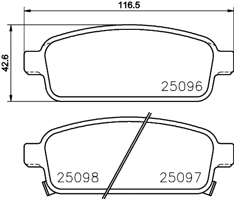 MINTEX MDB3087 Σετ τακάκια, δισκόφρενα