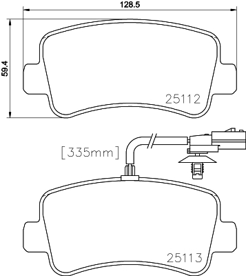 MINTEX MDB3094 Σετ τακάκια, δισκόφρενα for NISSAN OPEL RENAULT SAMSUNG VAUXHALL