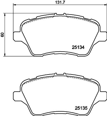 MINTEX MDB3322 Σετ τακάκια, δισκόφρενα for FORD FORD AUSTRALIA