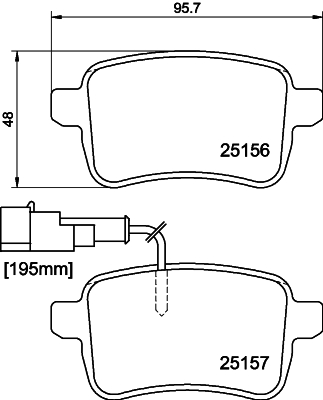 MINTEX MDB3123 Σετ τακάκια, δισκόφρενα for ALFA ROMEO DODGE