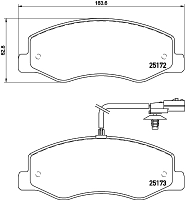 MINTEX MDB3095 Σετ τακάκια, δισκόφρενα for NISSAN OPEL RENAULT VAUXHALL