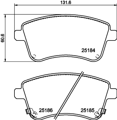 MINTEX MDB3097 Σετ τακάκια, δισκόφρενα for KIA