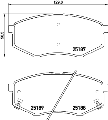 MINTEX MDB3260 Σετ τακάκια, δισκόφρενα for HYUNDAI JAC KIA
