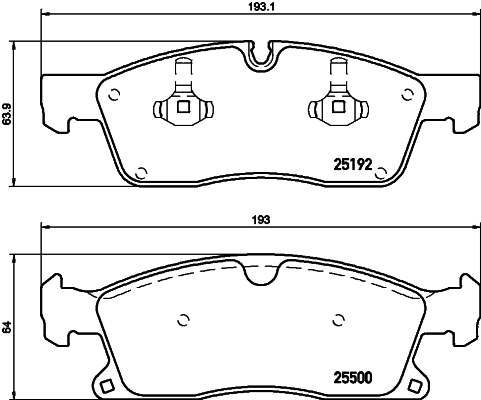 MINTEX MDB3273 Σετ τακάκια, δισκόφρενα for MERCEDES-BENZ