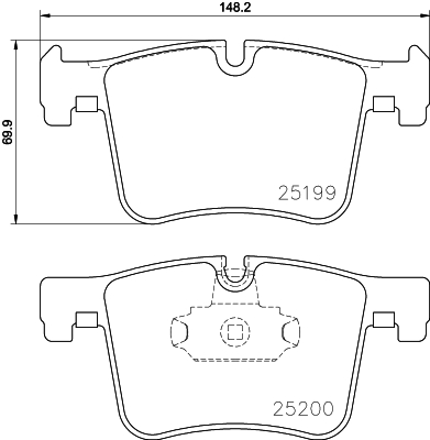 MINTEX MDB3153 Σετ τακάκια, δισκόφρενα for BMW