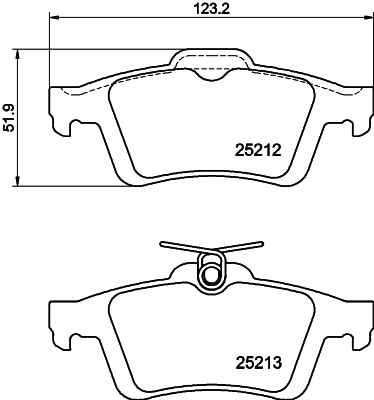 MINTEX MDB3150 Σετ τακάκια, δισκόφρενα for FORD FORD (CHANGAN) FORD ASIA & OCEANIA FORD AUSTRALIA MAZDA MAZDA (CHANGAN) VOLVO VO