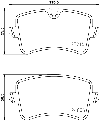 MINTEX MDB3189 Σετ τακάκια, δισκόφρενα for AUDI PORSCHE