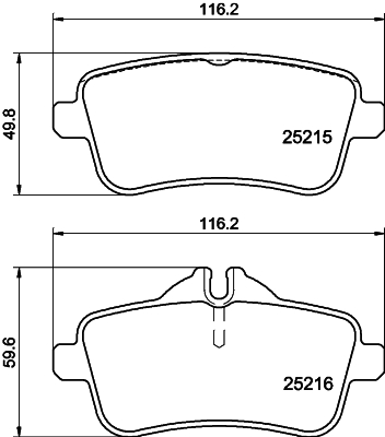 MINTEX MDB3245 Σετ τακάκια, δισκόφρενα for MERCEDES-BENZ