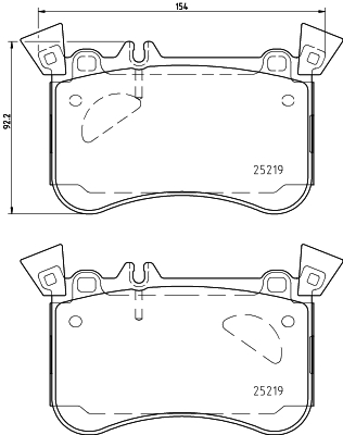 MINTEX MDB3407 Σετ τακάκια, δισκόφρενα for MERCEDES-BENZ