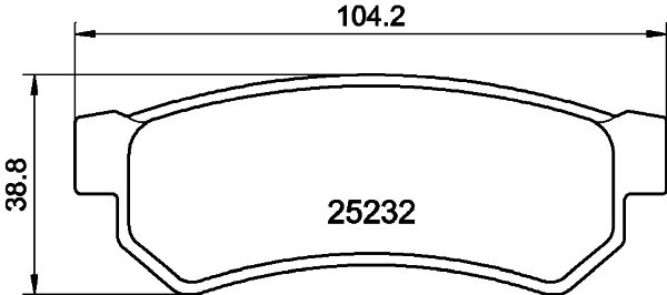 MINTEX MDB3194 Σετ τακάκια, δισκόφρενα for CHEVROLET DAEWOO SUZUKI
