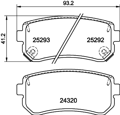MINTEX MDB3232 Σετ τακάκια, δισκόφρενα for CHANGAN HAWTAI HYUNDAI JAC KIA KIA (DYK) NAZA SOUEAST