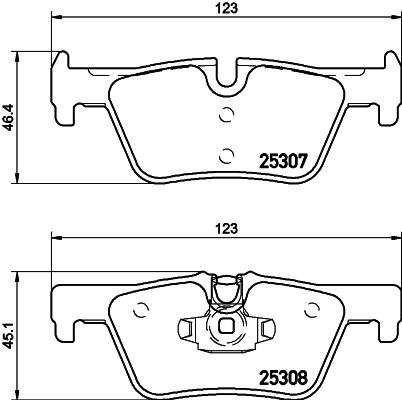 MINTEX MDB3215 Σετ τακάκια, δισκόφρενα for BMW