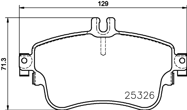 MINTEX MDB3246 Σετ τακάκια, δισκόφρενα for MERCEDES-BENZ