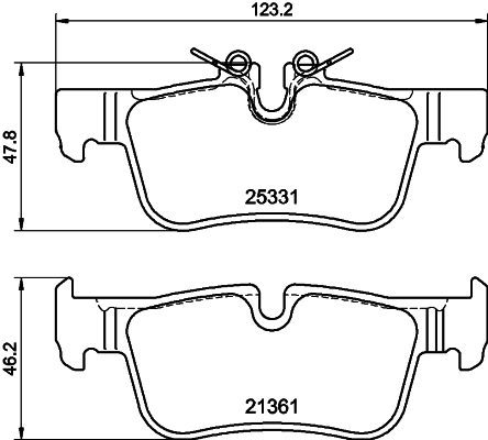 MINTEX MDB3723 Σετ τακάκια, δισκόφρενα for BMW BMW (BRILLIANCE) MINI
