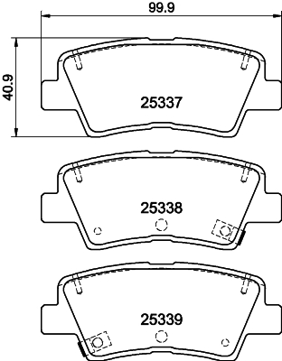 MINTEX MDB3252 Σετ τακάκια, δισκόφρενα for DODGE HYUNDAI HYUNDAI (BEIJING) INOKOM KG MOBILITY KIA NAZA SSANGYONG