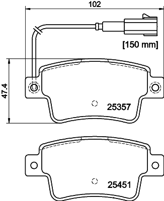 MINTEX MDB3261 Σετ τακάκια, δισκόφρενα for ABARTH FIAT