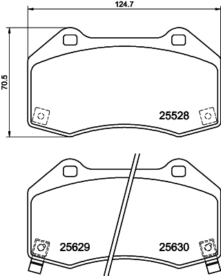 MINTEX MDB4018 Σετ τακάκια, δισκόφρενα for ABARTH FIAT MAZDA