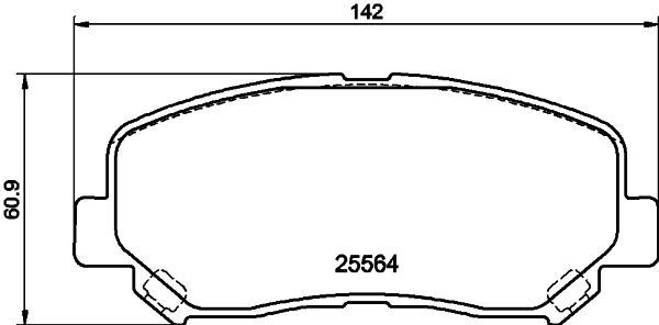 MINTEX MDB3788 Σετ τακάκια, δισκόφρενα for JEEP