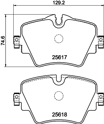 MINTEX MDB3757 Σετ τακάκια, δισκόφρενα for BMW BMW (BRILLIANCE) MINI TOYOTA
