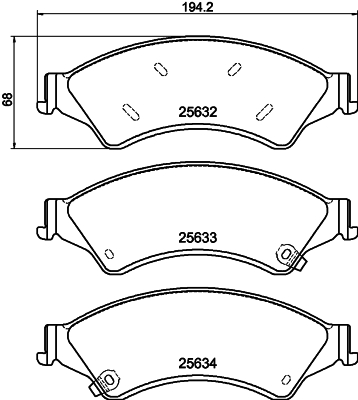 MINTEX MDB3265 Σετ τακάκια, δισκόφρενα for FORD FORD ASIA & OCEANIA FORD AUSTRALIA FORD USA MAZDA TROLLER VW