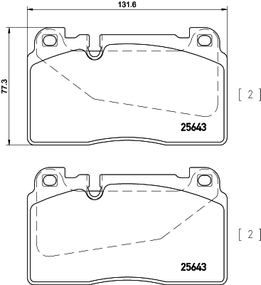 MINTEX MDB3313 Σετ τακάκια, δισκόφρενα for AUDI PORSCHE