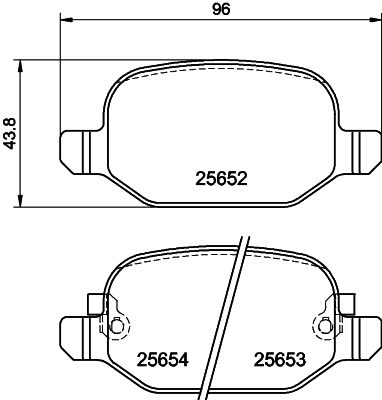 MINTEX MDB3331 Σετ τακάκια, δισκόφρενα for FIAT