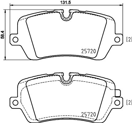 MINTEX MDB3343 Σετ τακάκια, δισκόφρενα for LAND ROVER