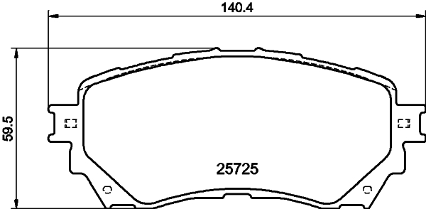 MINTEX MDB3386 Σετ τακάκια, δισκόφρενα for MAZDA