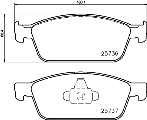 MINTEX MDB3364 Σετ τακάκια, δισκόφρενα for FORD FORD (CHANGAN) FORD AUSTRALIA LINCOLN