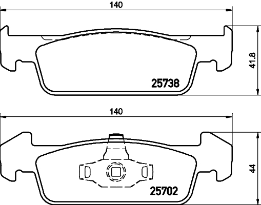 MINTEX MDB3375 Σετ τακάκια, δισκόφρενα for DACIA RENAULT