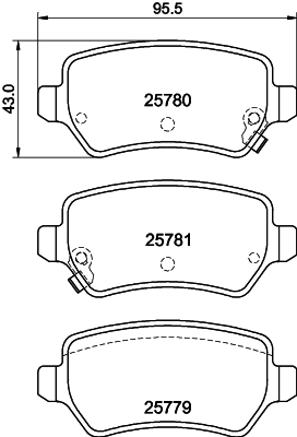 MINTEX MDB4179 Σετ τακάκια, δισκόφρενα for KIA