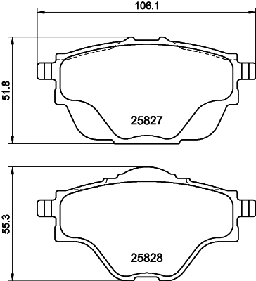 MINTEX MDB3402 Σετ τακάκια, δισκόφρενα for CITROËN DS GEELY GEOMETRY OPEL PEUGEOT PEUGEOT (DF-PSA) VAUXHALL