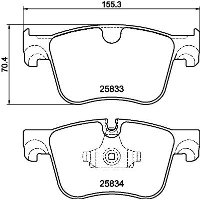 MINTEX MDB3394 Σετ τακάκια, δισκόφρενα for CITROËN PEUGEOT