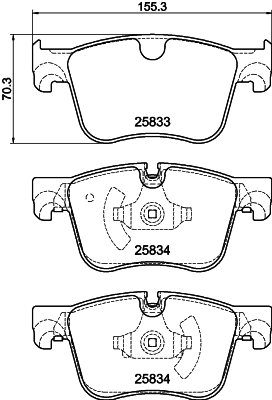 MINTEX MDB3781 Σετ τακάκια, δισκόφρενα for CITROËN PEUGEOT