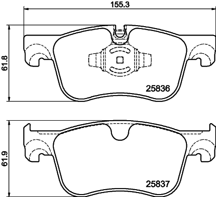 MINTEX MDB3393 Σετ τακάκια, δισκόφρενα for CITROËN FIAT OPEL PEUGEOT TOYOTA VAUXHALL
