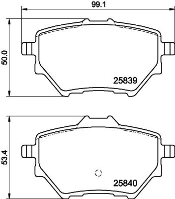 MINTEX MDB3401 Σετ τακάκια, δισκόφρενα for ABARTH ALFA ROMEO BAIC-ORV BYD CITROËN DS DS (CAPSA) FENGXING FIAT FORD (JMC) GAC GEE